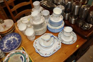 A quantity of various bone china tea ware etc.