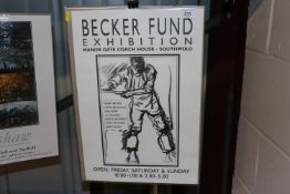 A Harry Becker Exhibition poster