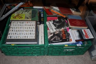 Two boxes of miscellaneous books