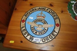 A "Royal Air Force sign" (186)