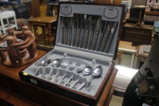 A canteen of Viners stainless steel cutlery