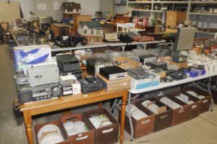 A collection of radio and CB equipment to include