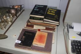 A collection of sheet music and books
