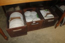 Three boxes of Grindley dinner and tea ware