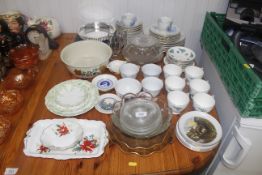 A collection of Royal Victoria floral decorated te
