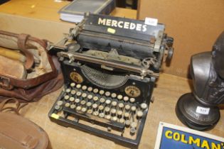 A Mercedes typewriter