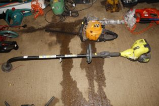 A Ryobi petrol strimmer