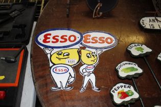 A pair of reproduction Esso signs (193)