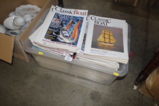 A box of Classic Boat magazines