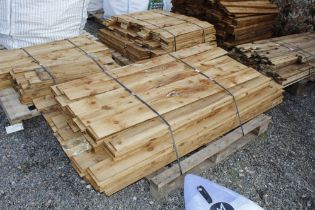 A pallet of feather boarding (this lot is subject