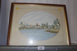 Tom Felgate, watercolour study "Thorpeness Lake"