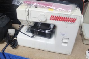 A Janome electric sewing machine