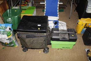 A TF Gear fishing tackle seat box together with an