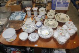 A collection of John Madoc & Sons dinnerware; Adam
