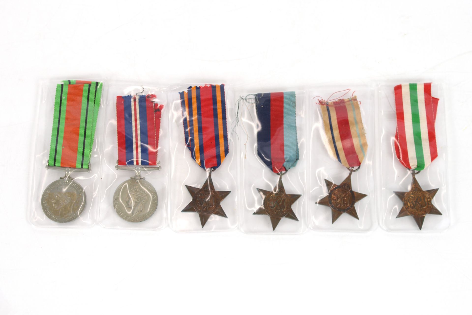 Six WWII medals including Italy and 39/45 Stars