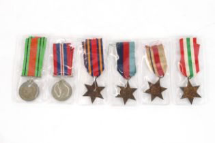 Six WWII medals including Italy and 39/45 Stars