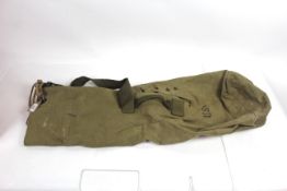 A WWII era original U.S.N. Tweedies Duffel bag, ma