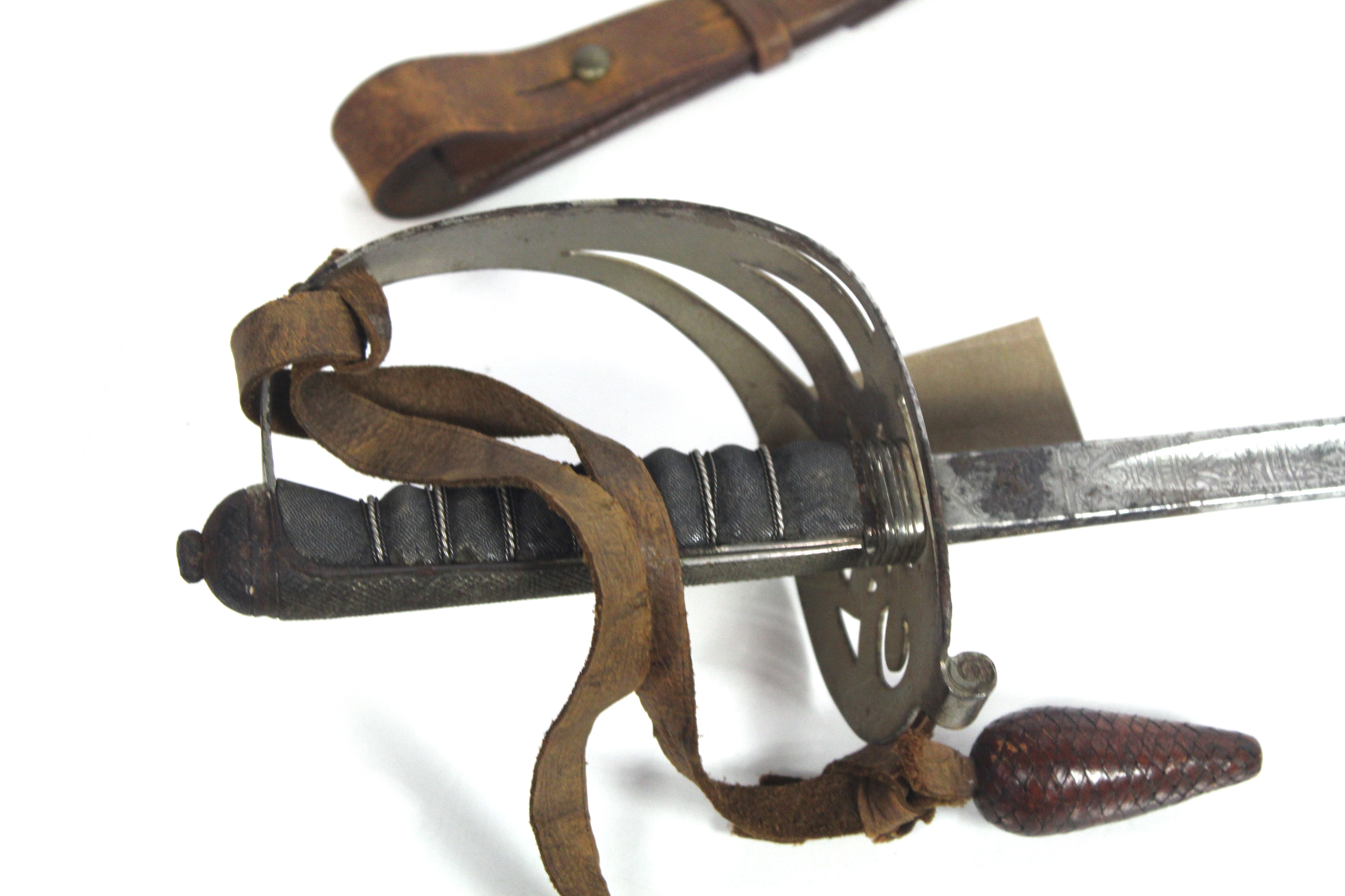 A Scotts Guards officers sword with scabbard and l - Image 10 of 15