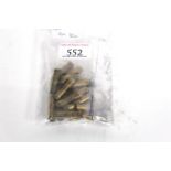 Twenty unused brass cases .300 Rook