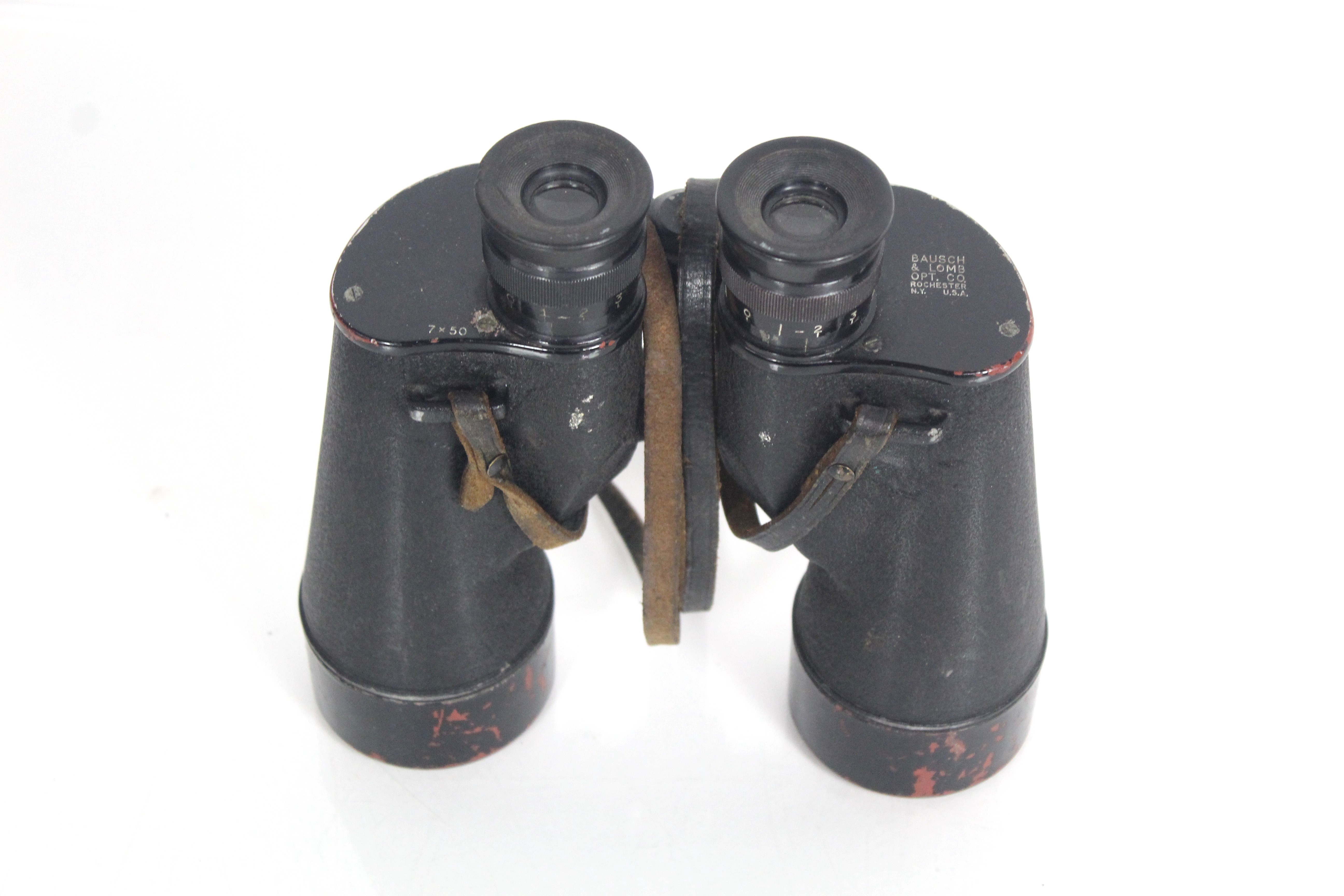 Two WWII era U.S.A. binoculars with a German pair - Image 2 of 19