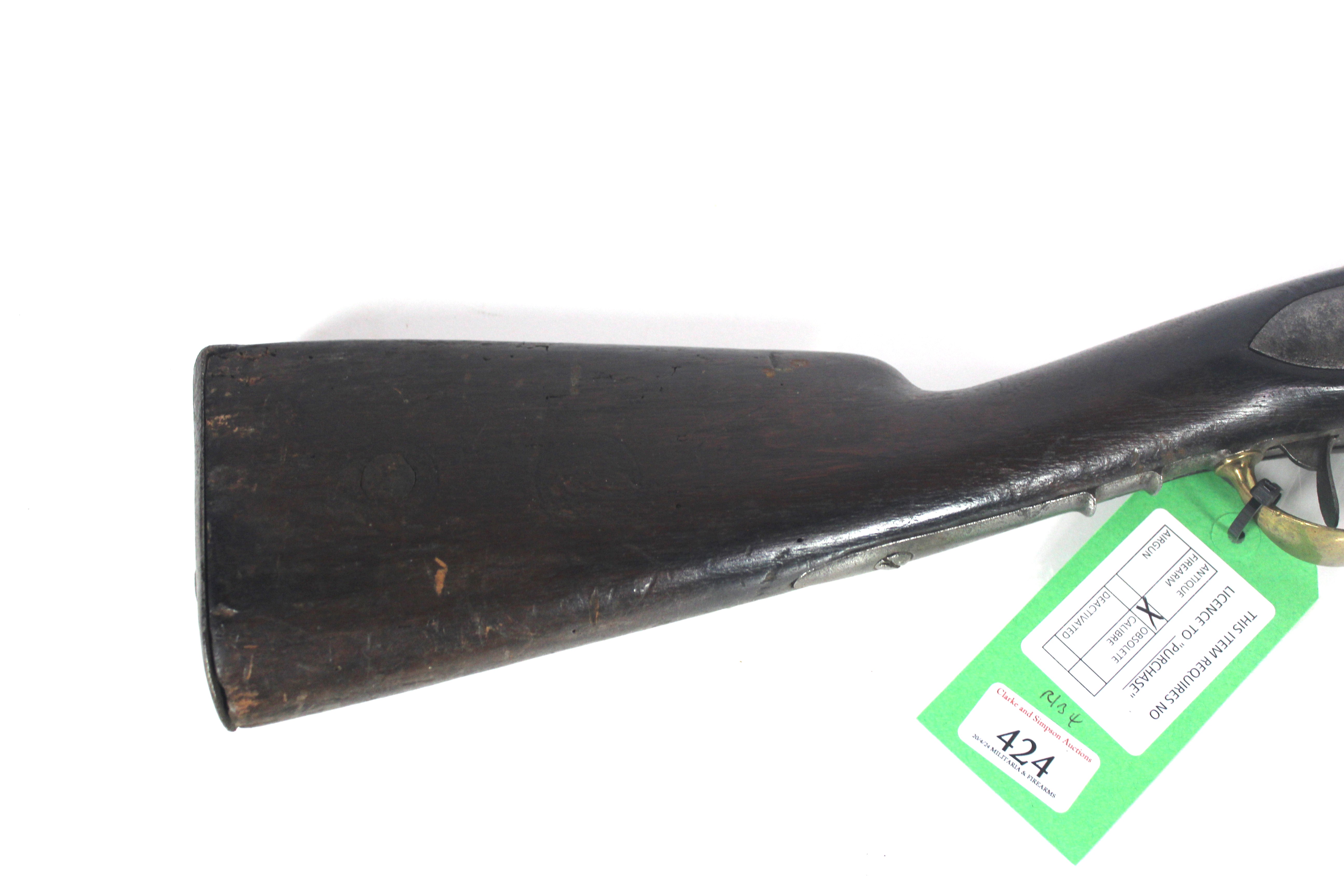 A French model 1822 flintlock musket with marked l - Image 3 of 13