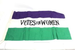 A Votes For Women (style) flag
