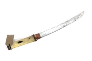 A Japanese Tanto, with 12½" blade and various mark