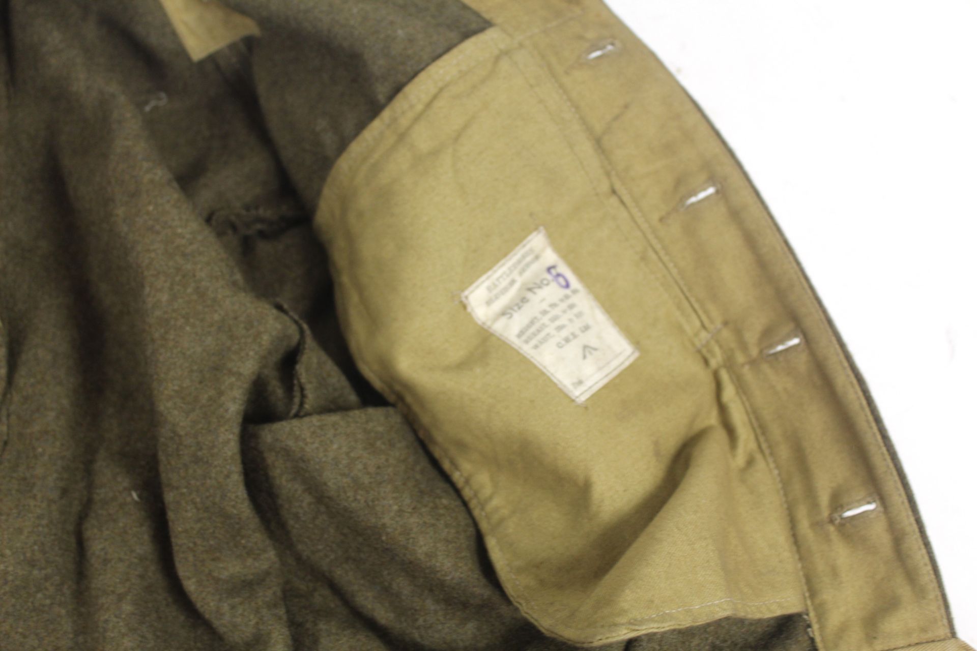 WWII uniforms including battle dress blouse and tr - Image 13 of 22