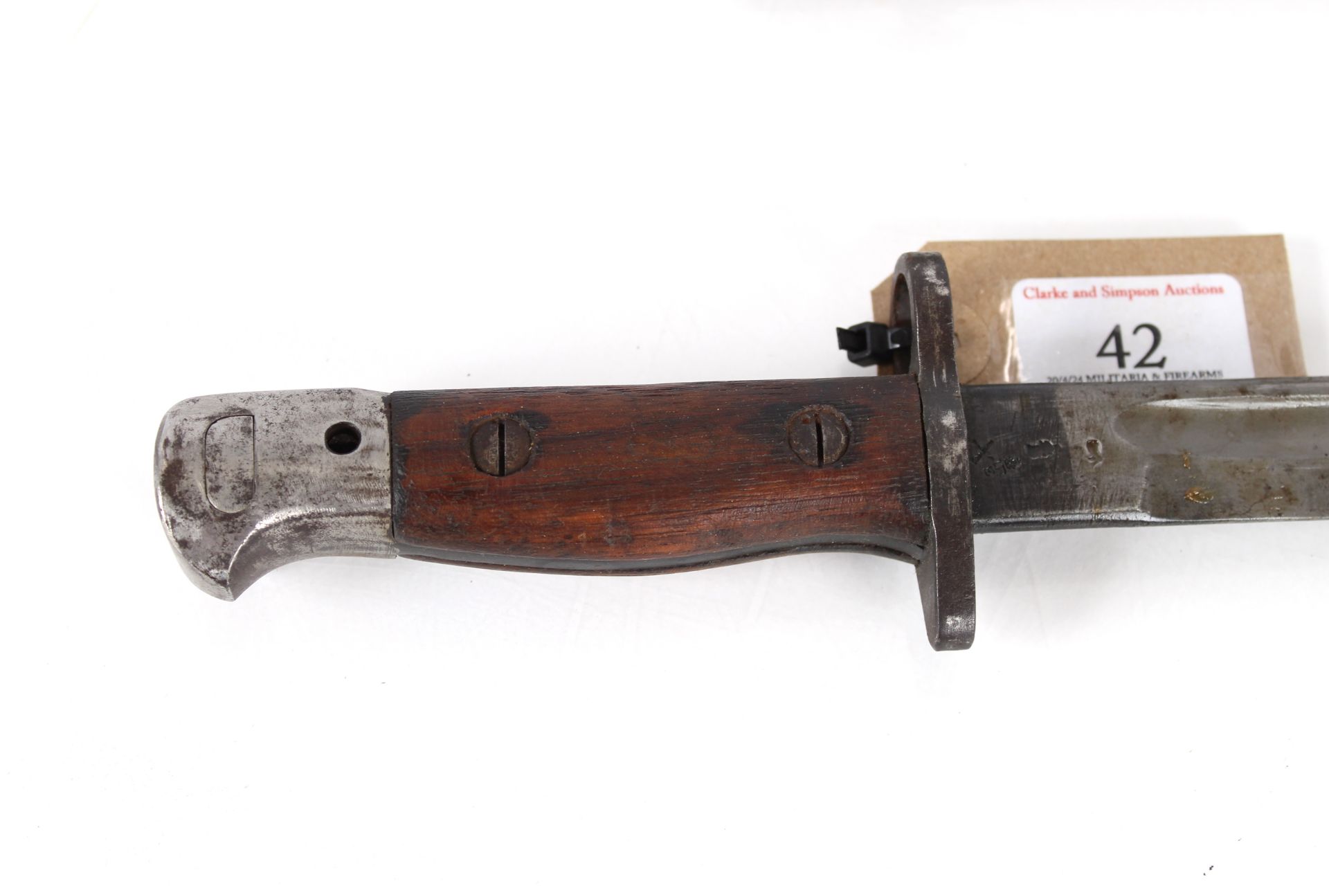 A British model 1907 bayonet with scabbard by Wilk - Image 2 of 14