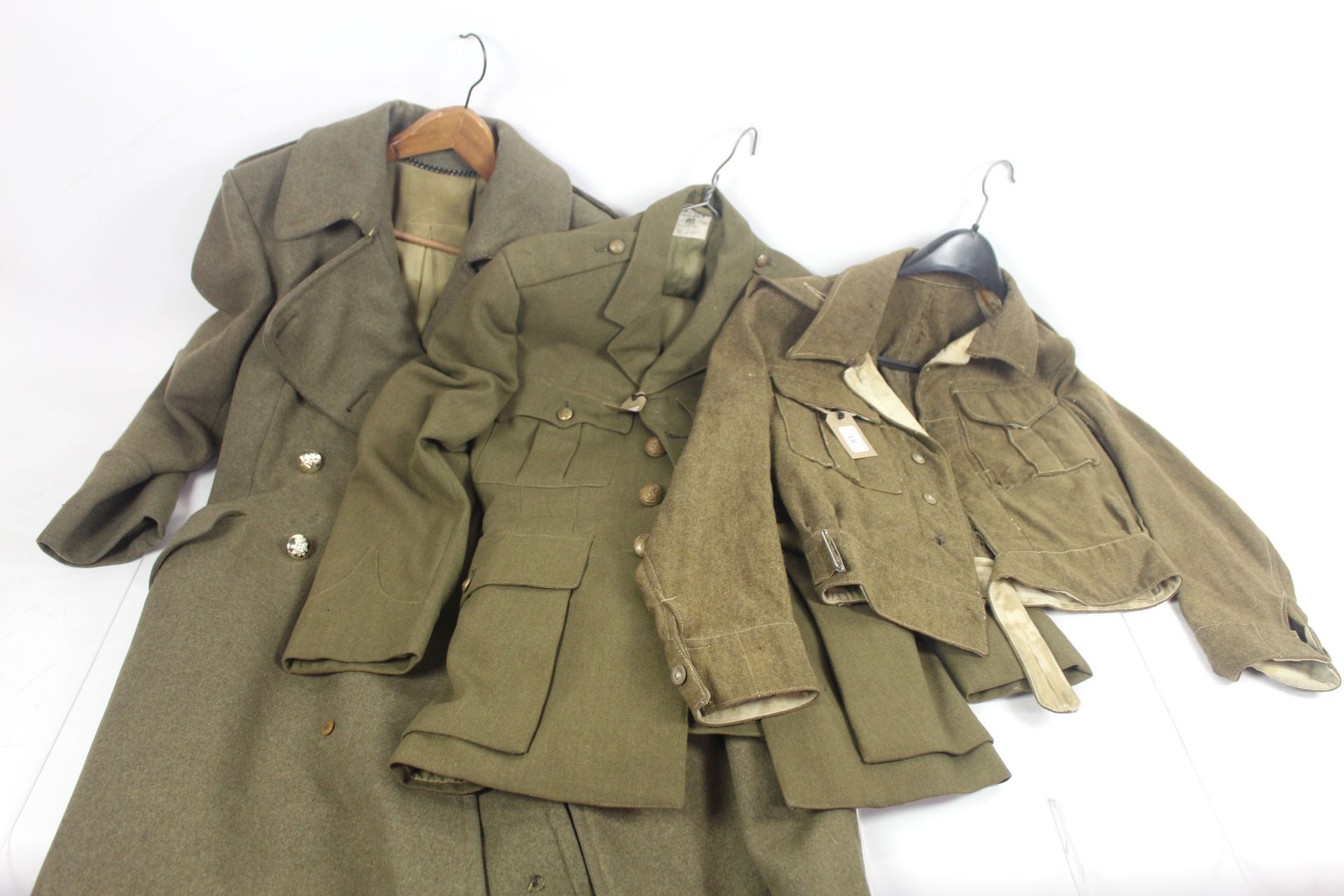 A WWII 1940 Patt battle dress blouse with R.A. Off