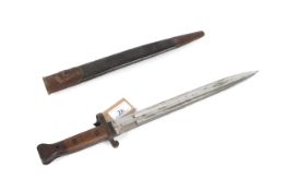 A British model 1888 MkIII bayonet and scabbard by