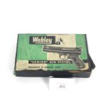 An empty box for a Webley Senior air pistol (NB AF