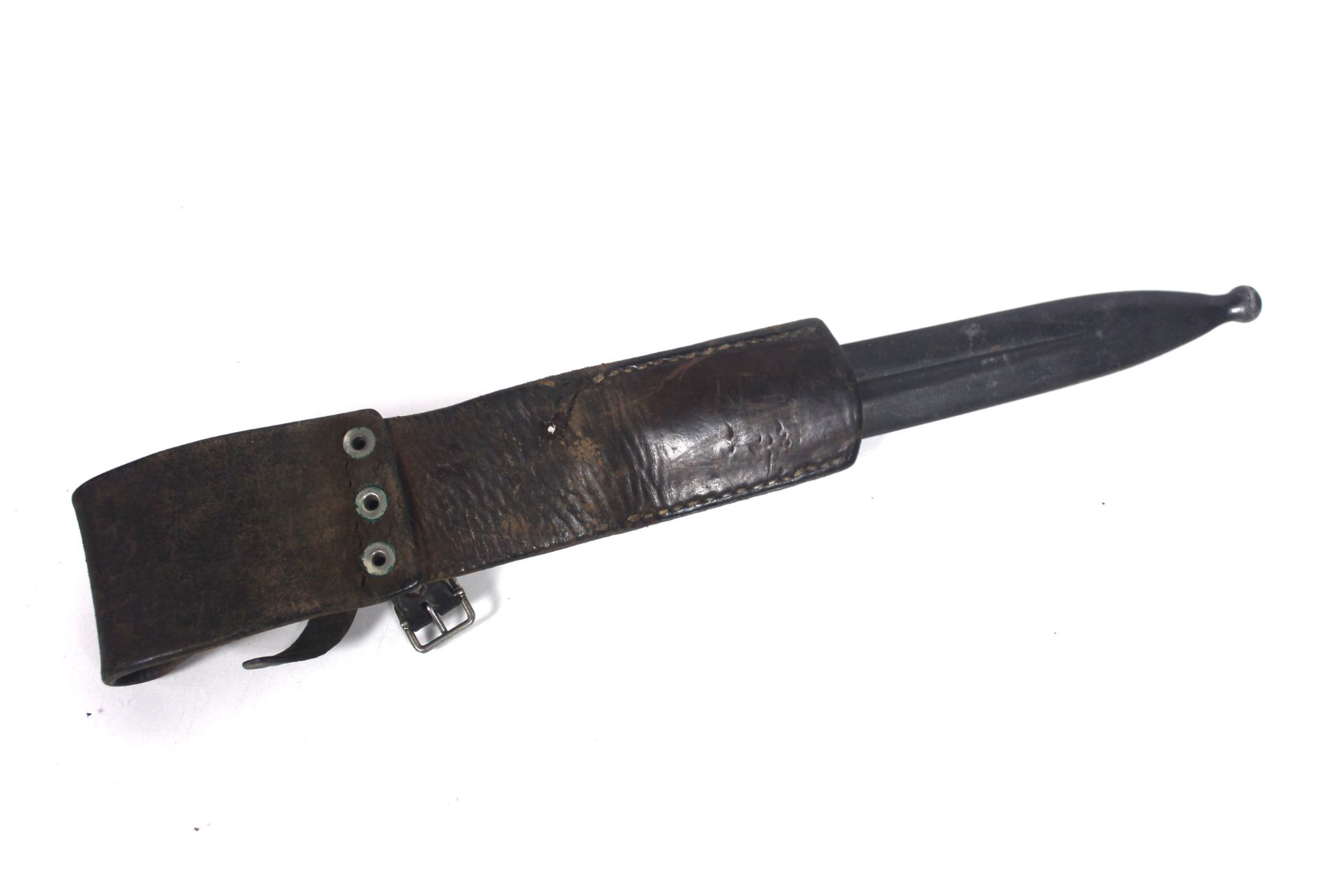 A Swedish model 1896 knife bayonet with scabbard a - Image 10 of 10