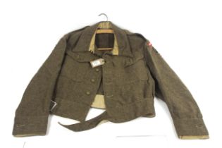 A good WWII 1940 Patt battledress blouse dated 194