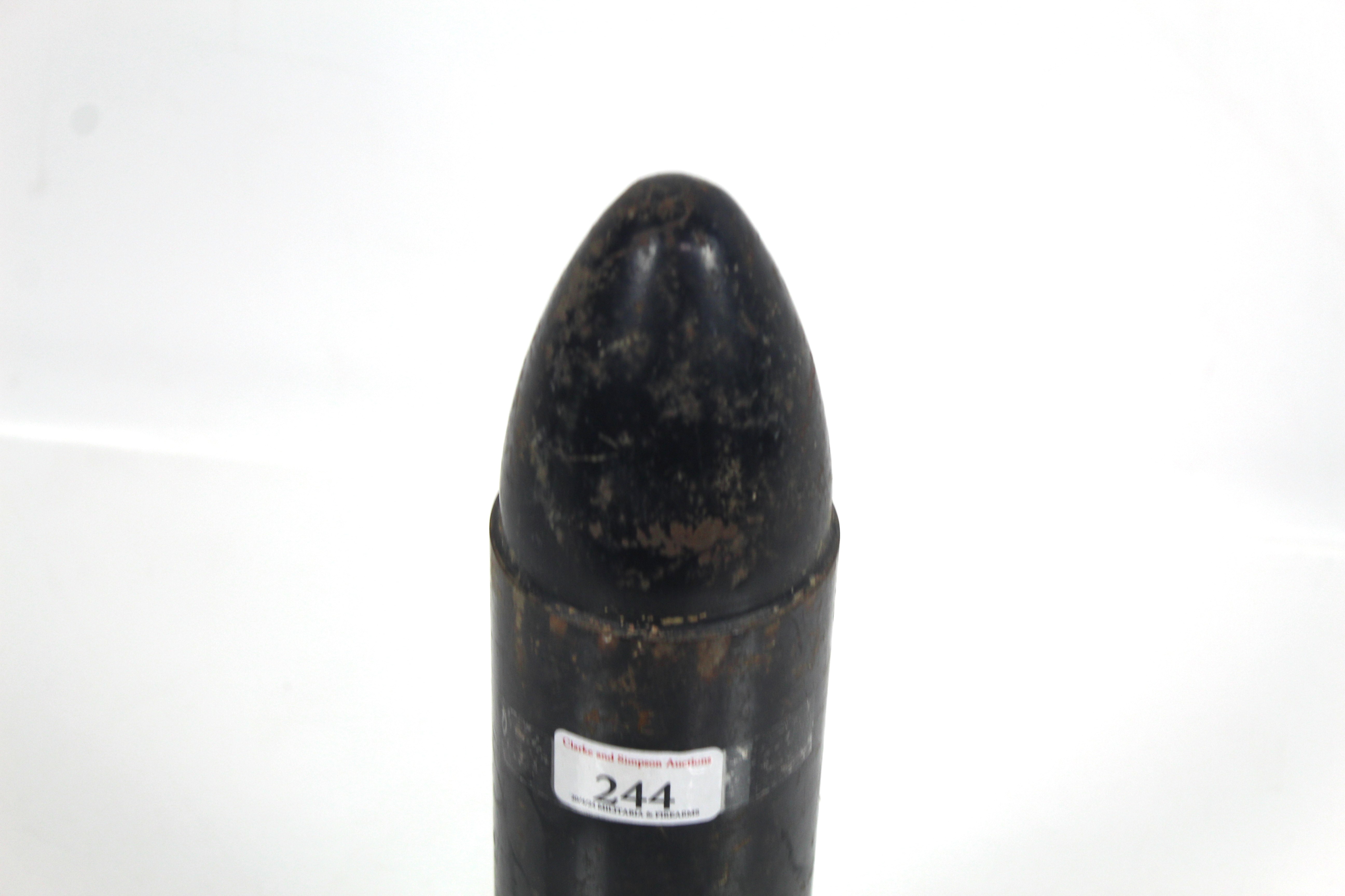 A 76,mm shell head, dated 1/89 and inert - Image 2 of 4