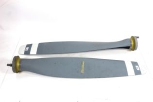A pair of aluminium propellers (age and aircraft u