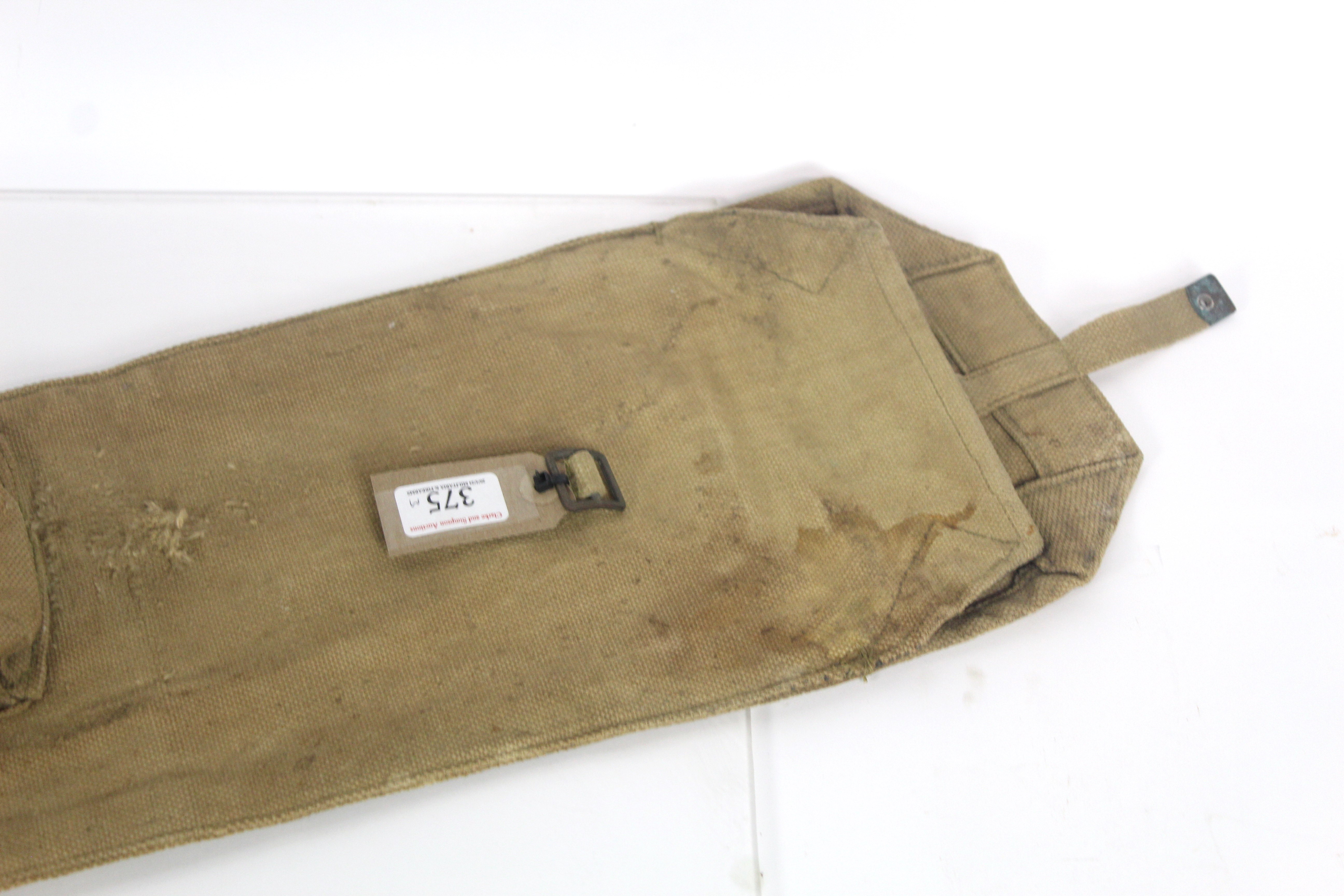 A WWII Era (dated 1942) canvas rifle slip with sid - Bild 5 aus 9