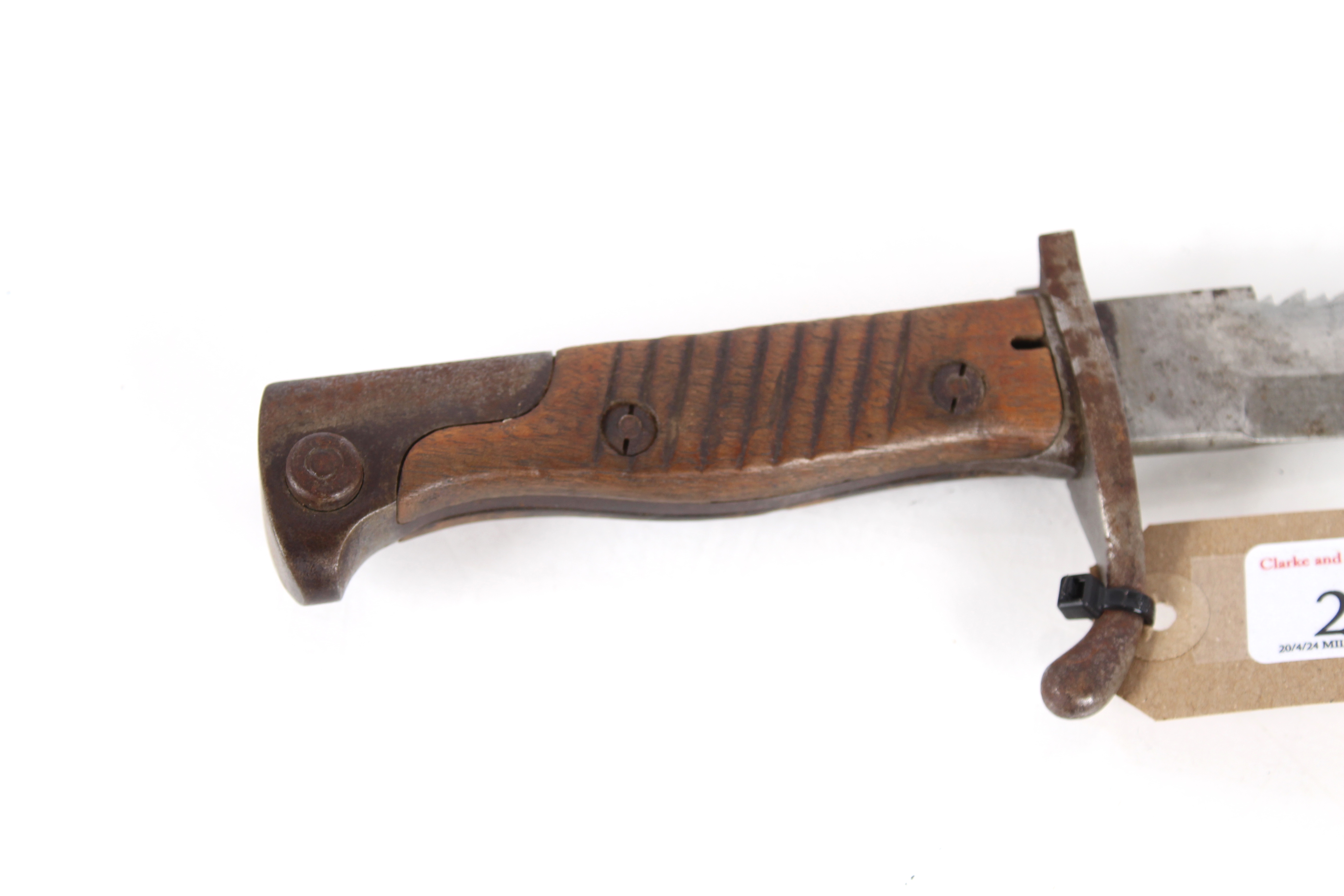 A German model 1898/05 saw back bayonet, 1st Patt - Image 2 of 9