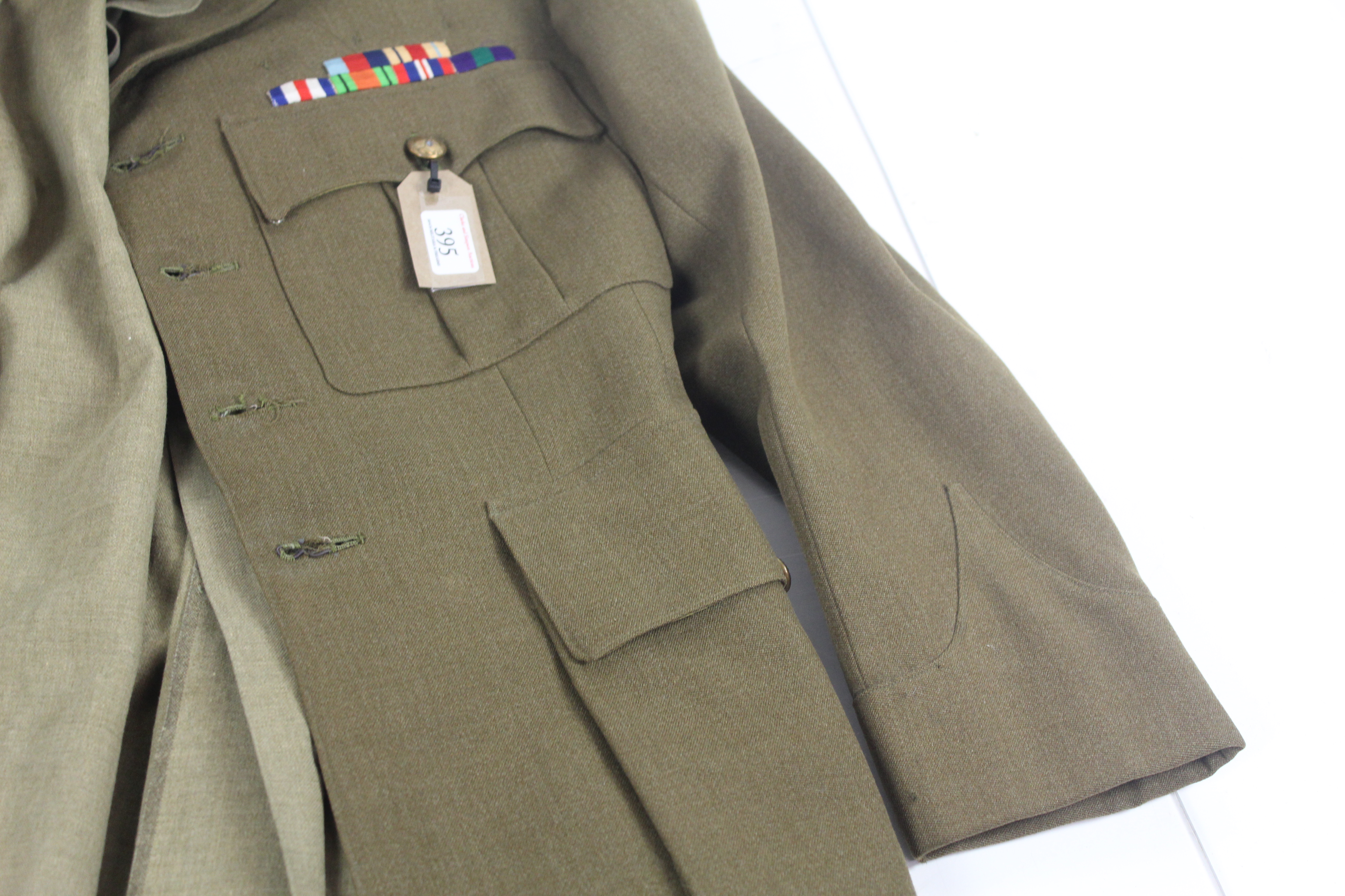 A WWII era Officers Royal Signals Service uniform, - Image 6 of 17