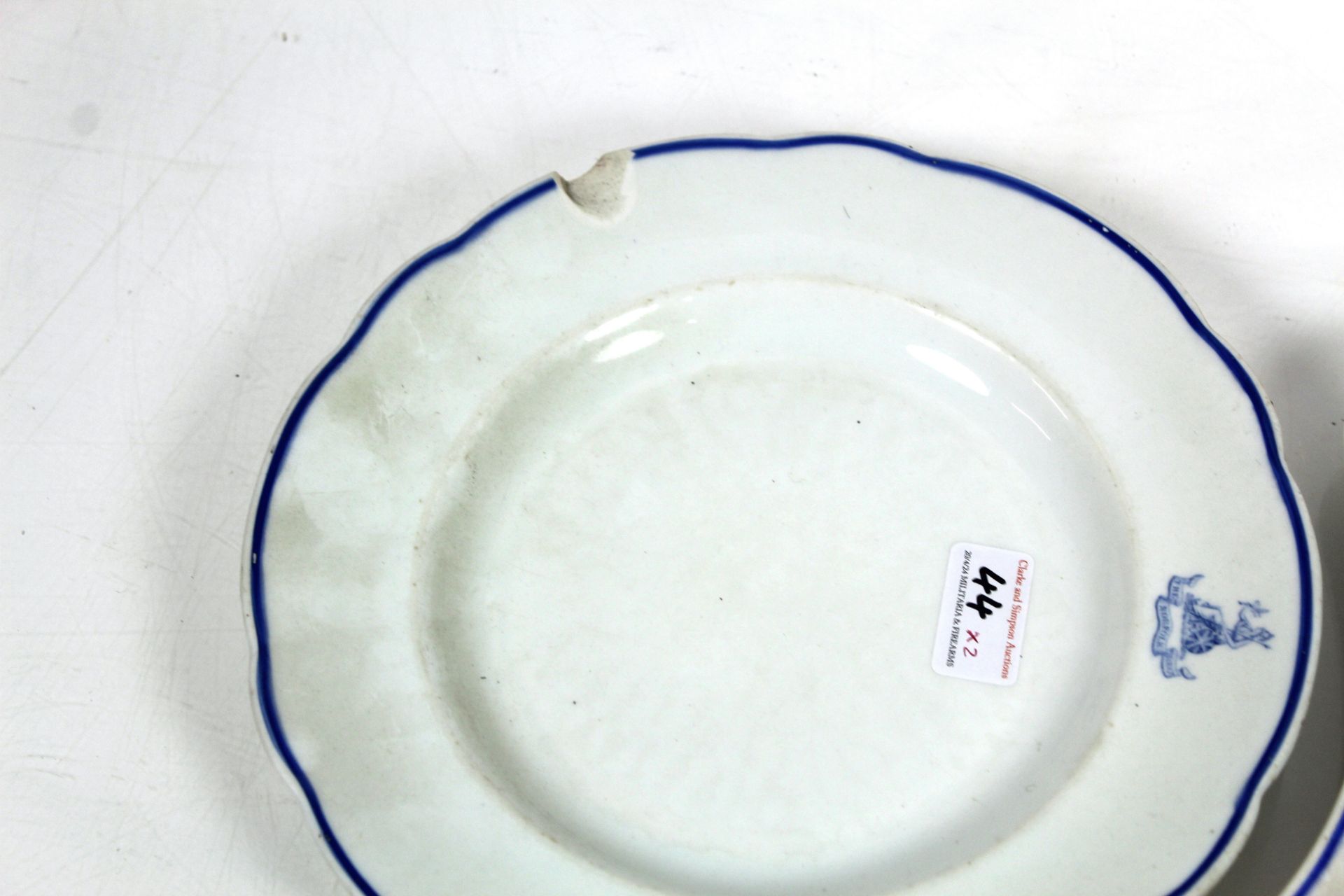 A Victorian kidney shaped dish bearing the 2nd Bat - Image 2 of 5