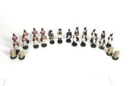 A collection of twenty model soldiers depicting Na