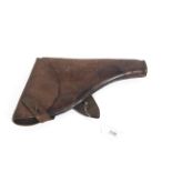 A WWI Webley Mk6 leather holster by A. Davis & Co.