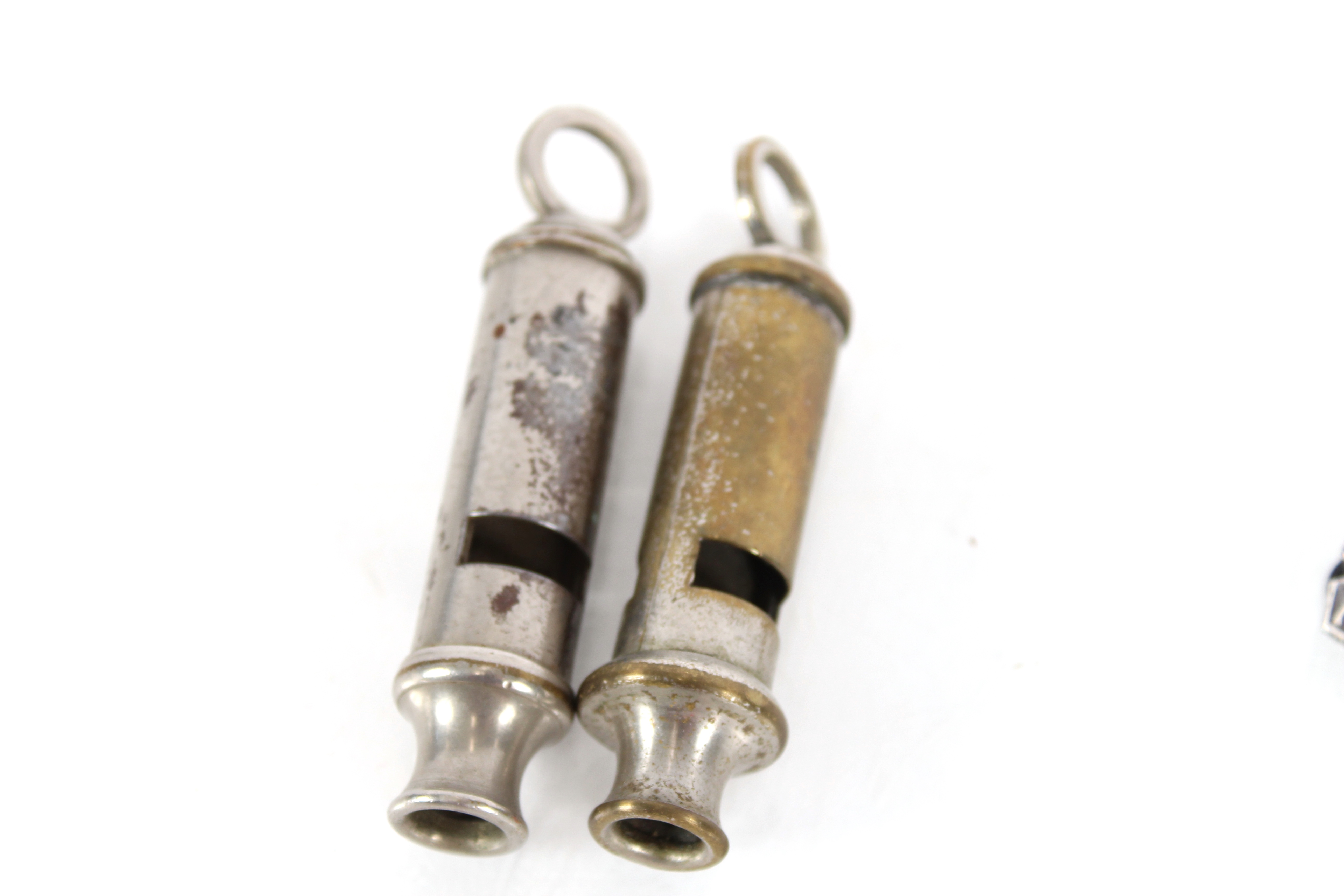 Two A.R.P. lapel badges with two A.R.P. whistles - Image 4 of 7