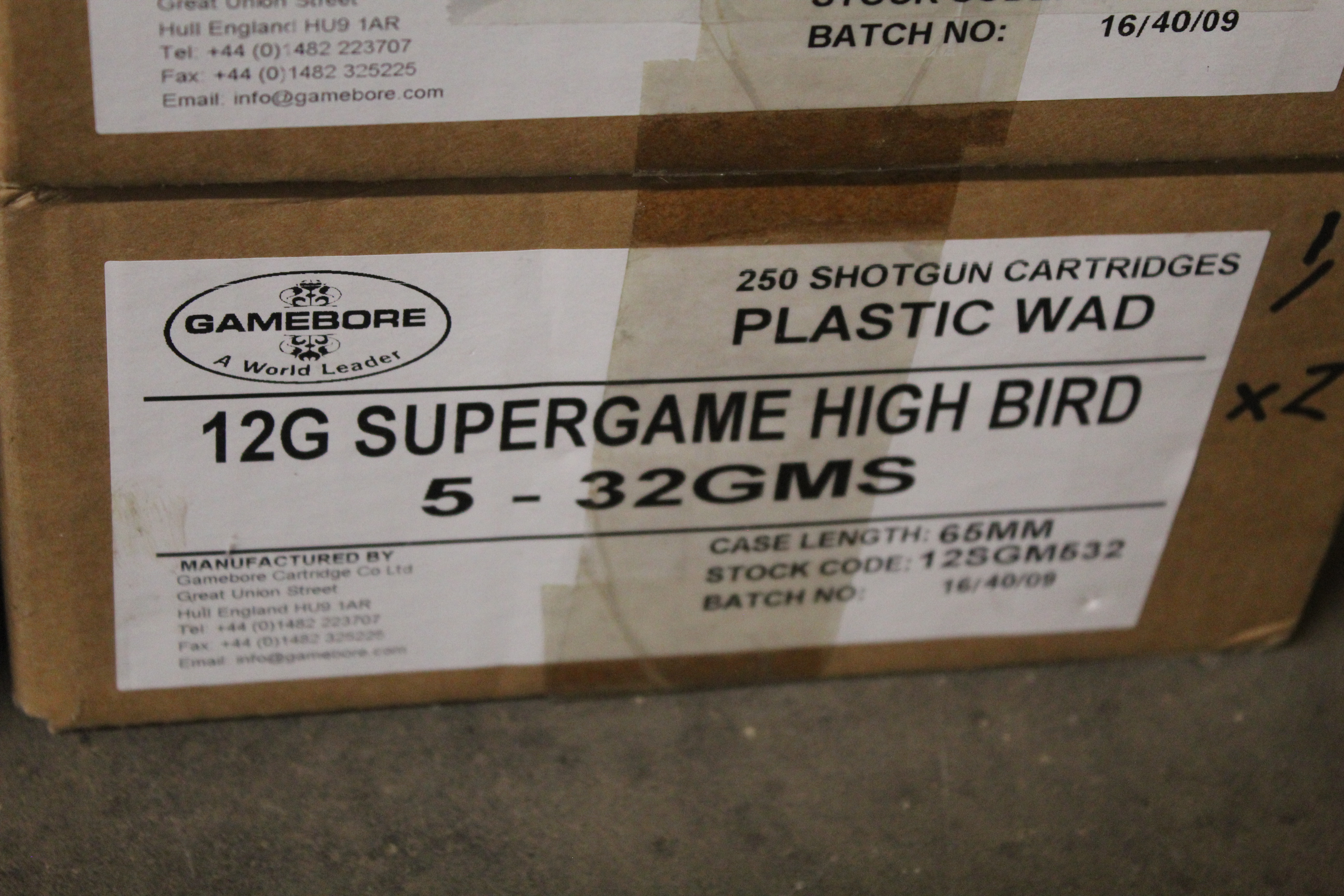 Two unopened outer boxes (500 cartridges) Gamebore - Image 2 of 3