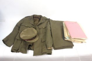 A WWII era Royal Artillery Officers uniform with D