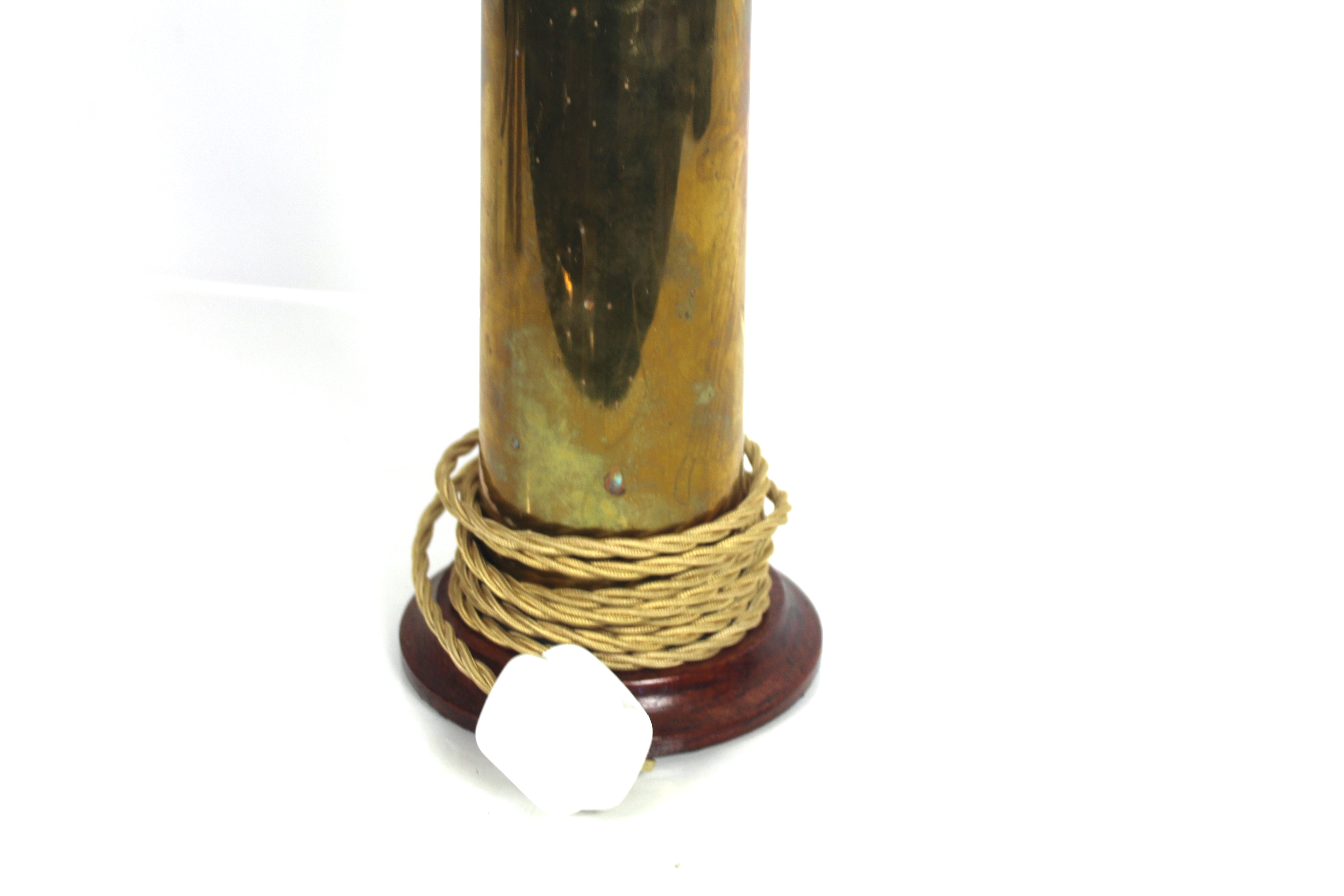 A lamp crafted from brass shell case with dummy he - Image 9 of 9