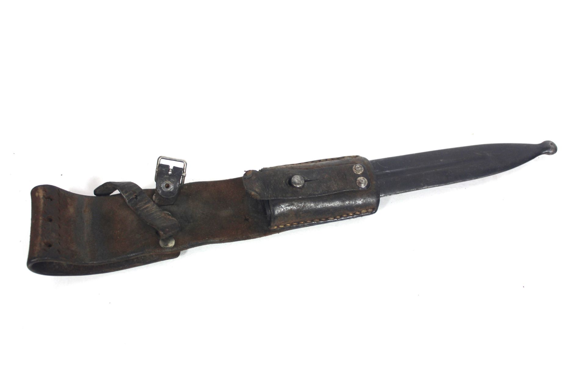 A Swedish model 1896 knife bayonet with scabbard a - Image 9 of 10