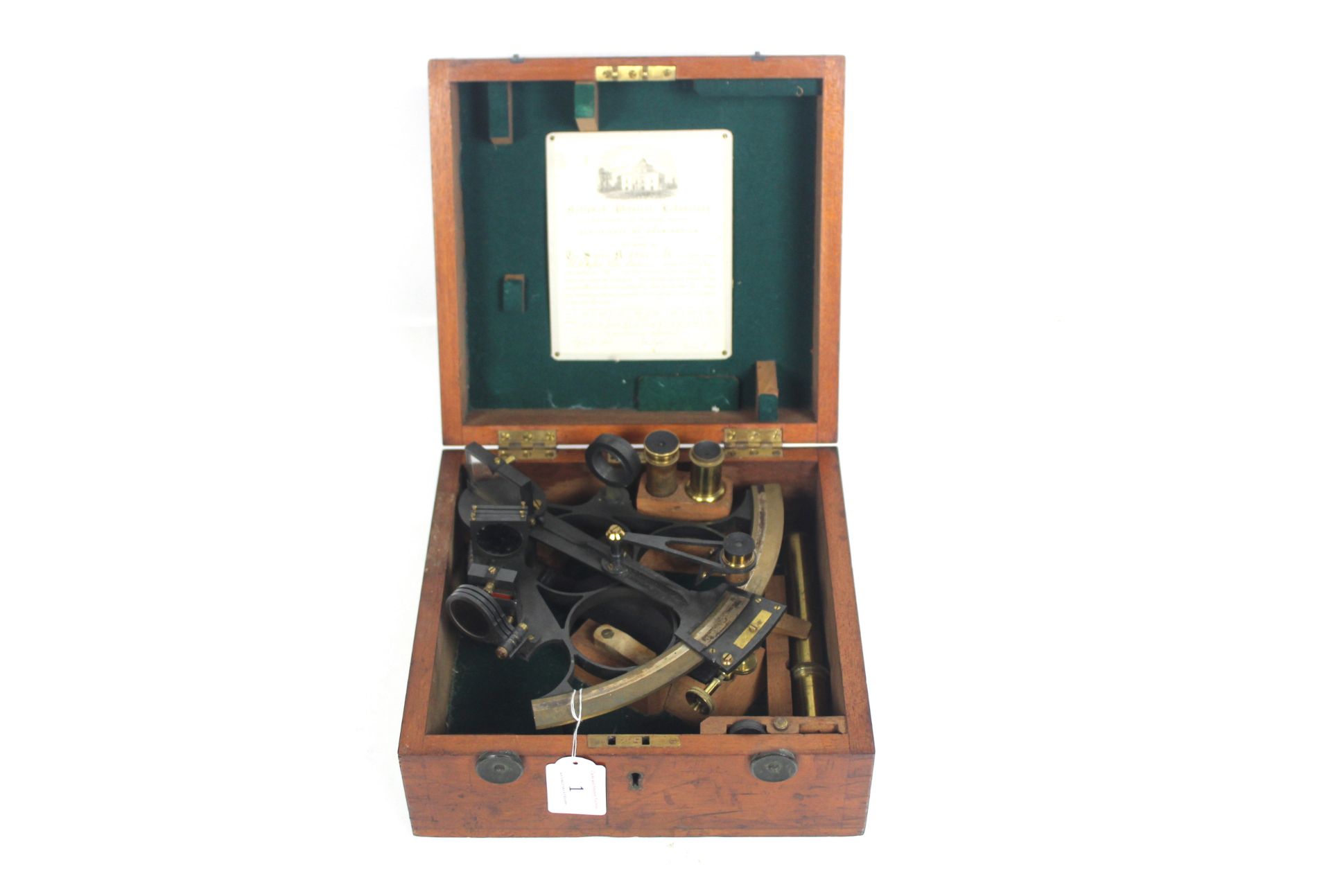 A late 19th / early 20th Century cased sextant by