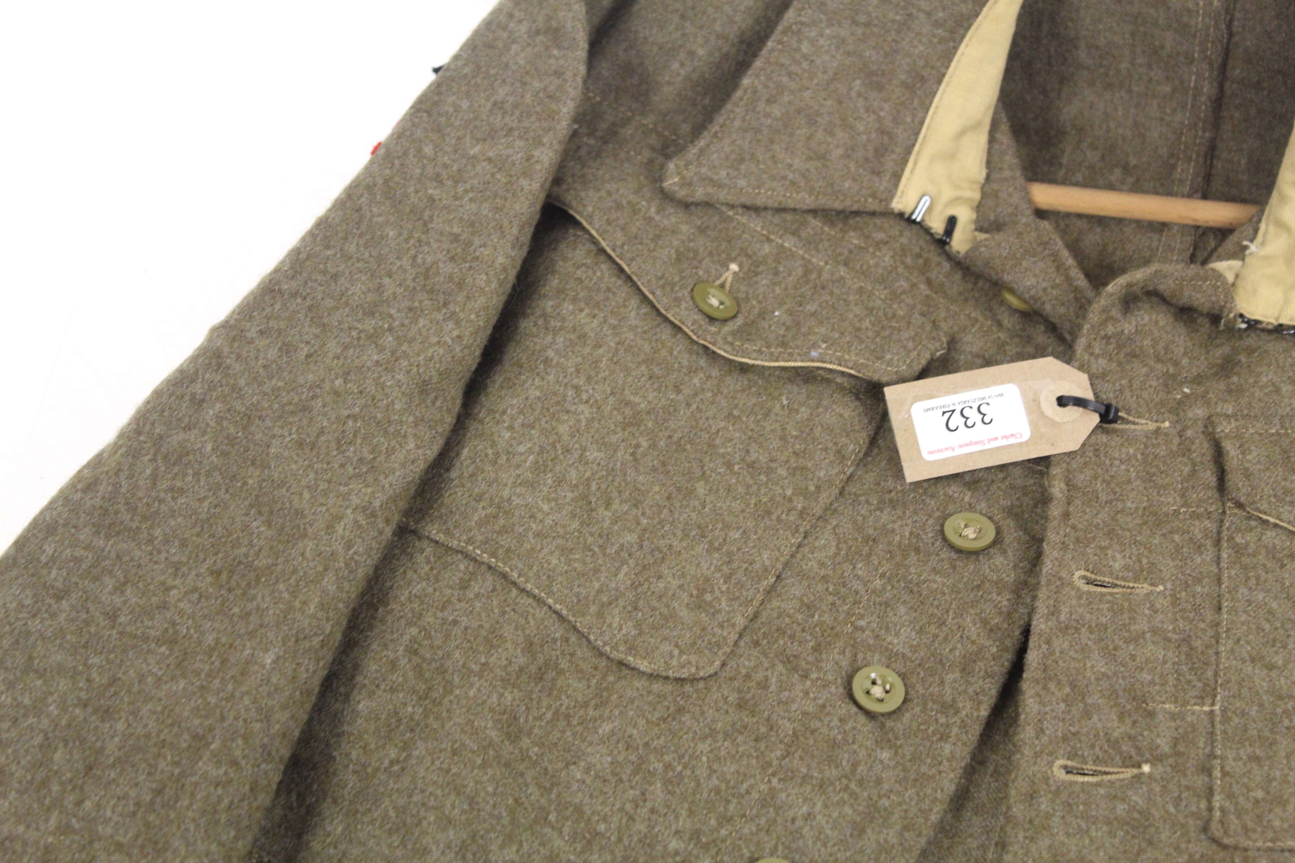 A good WWII 1940 Patt battledress blouse dated 194 - Image 3 of 13