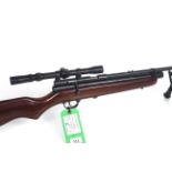 A S.M.K. X578-Co2 bolt action air rifle with Bi-po